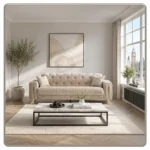 Prague Cream Velvet Sofa | Luxury Scalloped Back - UK