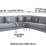 Velo Modern Velvet Sofa