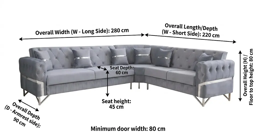 Velo Modern Velvet Sofa