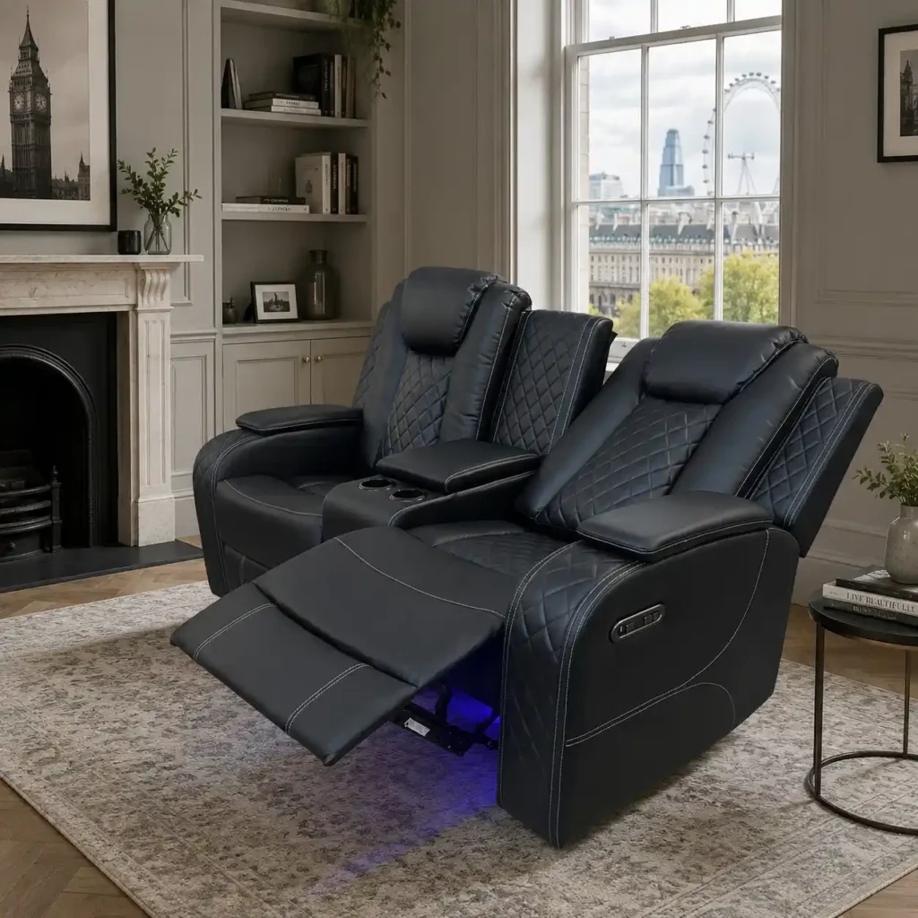 Luxury Roma 3+2 Electric Recliner Sofa – Modern Comfort & Stylish Living UK