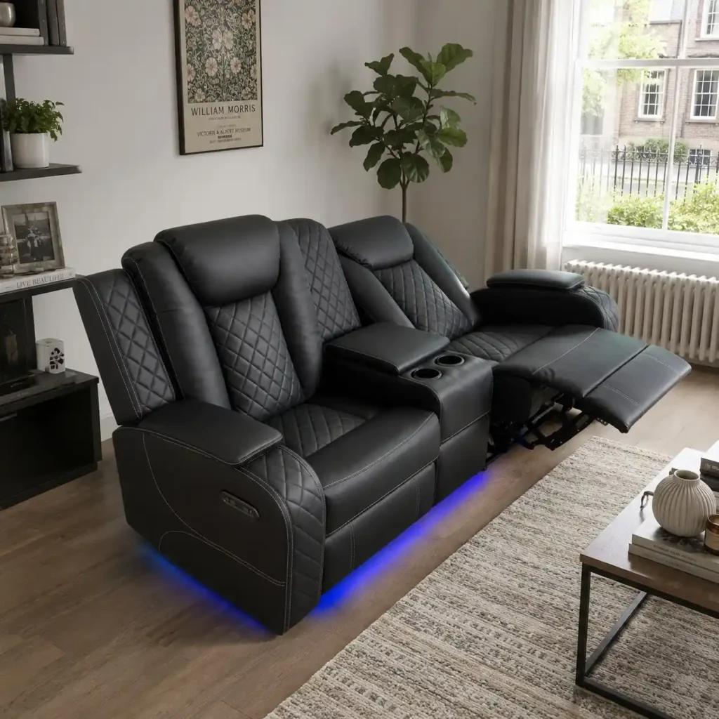 Luxury Roma 3+2 Electric Recliner Sofa – Modern Comfort & Stylish Living UK