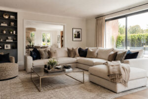 Contemporary living room with modern decor