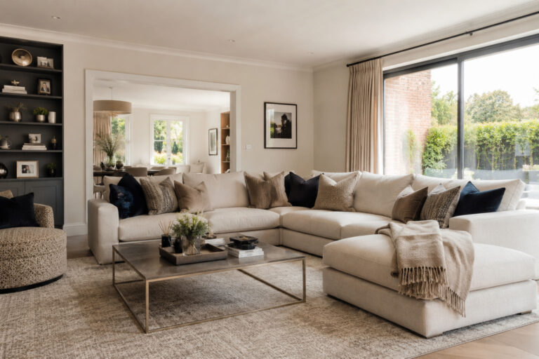 Contemporary living room with modern decor