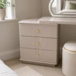 Modern UK Made Vanity Desk with Storage Drawers & LED Mirror (3)