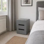 Smart Bedside Table with Wireless Charging – Modern LED Nightstand UK