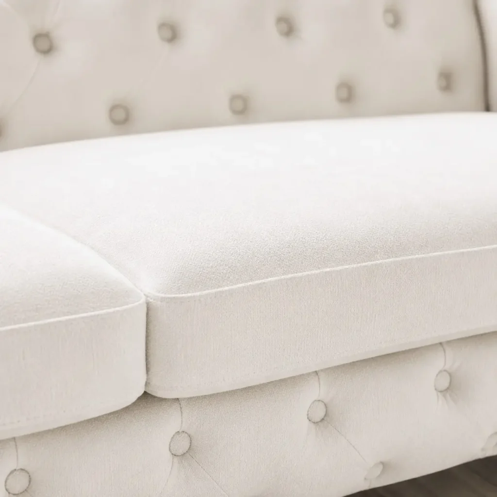 Ashton 3+2+1 Velvet Sofa Set - Seat Closeup