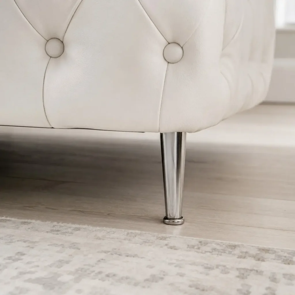 Ashton 3+2+1 Velvet Sofa Set - leg closeup