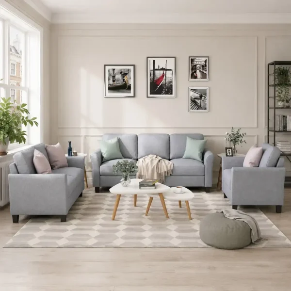 Luxury Modular 3+2+1 Sofa Set – Stylish UK Living Room Furniture