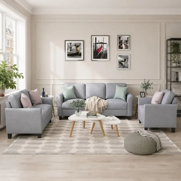 Sloane Fabric 3+2+1 Sofa Set – Modern Luxury UK Collection