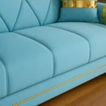 Azure Elegance 2 Seater Sofa Bed Seats Closeup