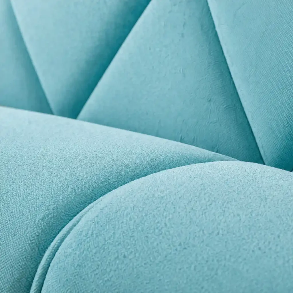 Azure Elegance Sofa Bed Fabric Closeup