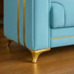 Azure Elegance Sofa Bed Leg Closeup