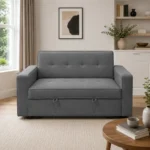 Belin 2 Seater Sofa Bed in room set Grey Colour