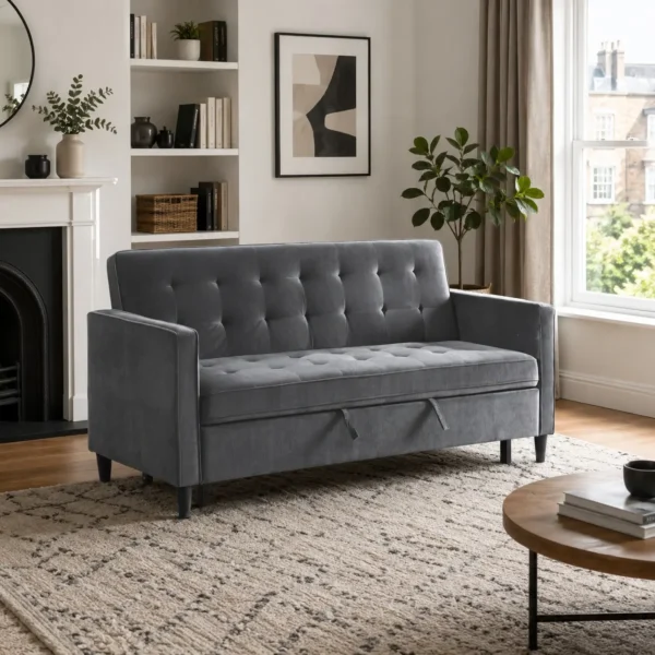 Berlin 3 Seater Sofa Bed in room set up