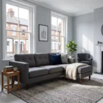 Camden L-Shape Sofa | Soft Plush Velvet Fabric, Comfort Seating, Read & Relax