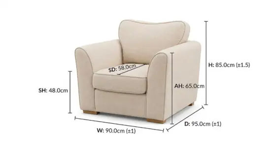 Dylan Armchair Sofa Dimensions