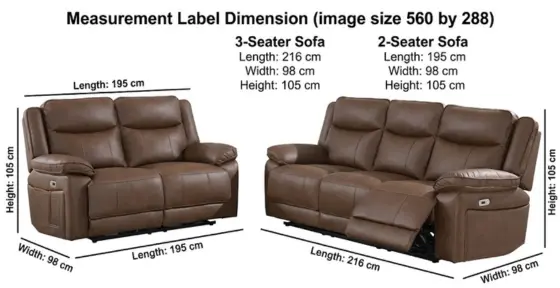 Electric Power Recliner 3+2 Seater Sofa Set - climax-furniture