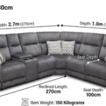 Electric Recliner Corner Sofa -climax-furniture