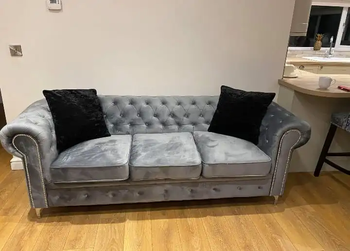 Elegance Chesterfield sofa at customer home-climax furniture