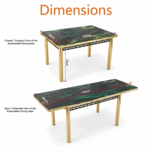Emerald Marble Dining Table Dimensions