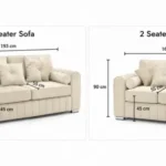 Harper 3+2 Seater Sofa Dimensions