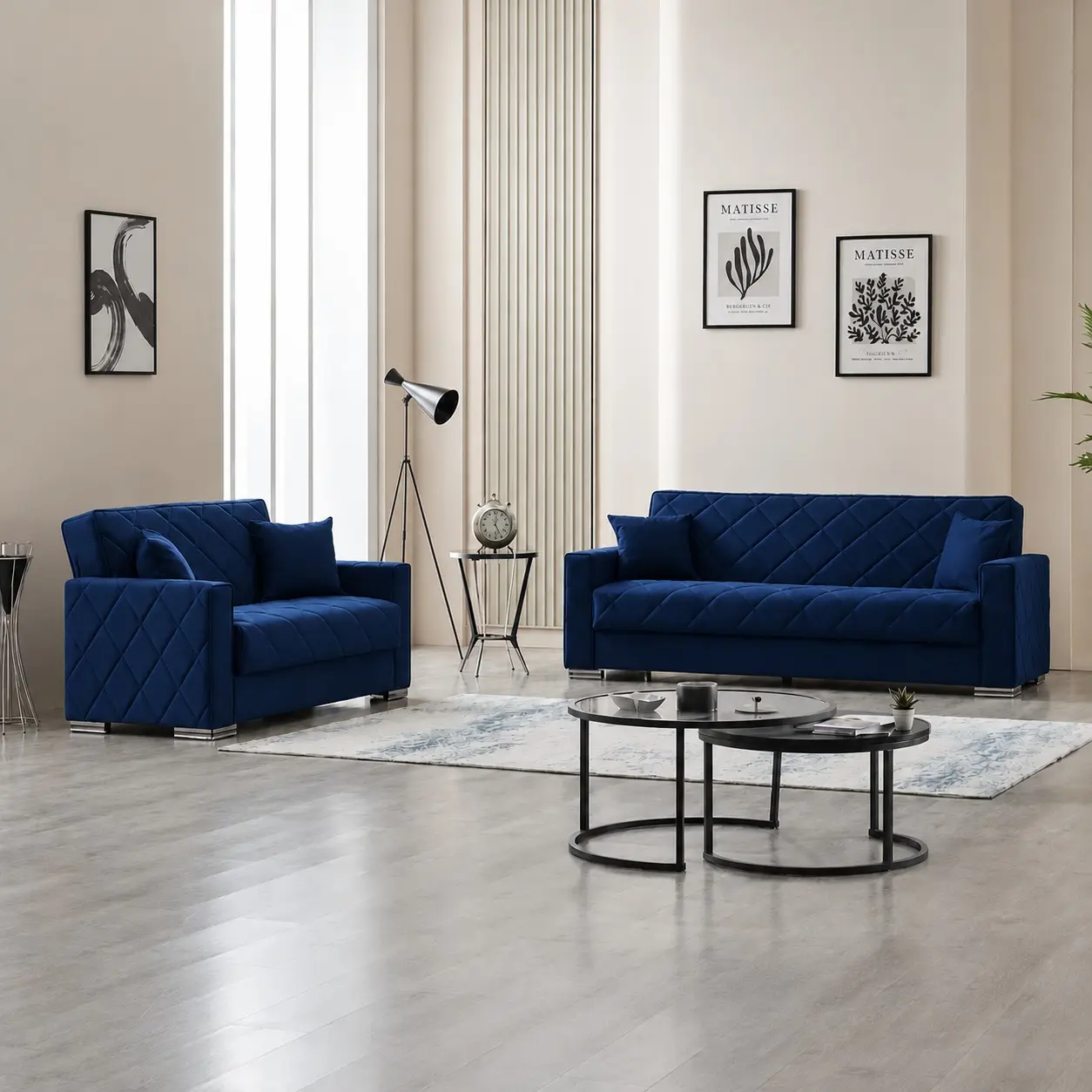 Hegel 3+2 Seater Sofa Bed Set - Image 3