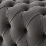 Italian Chesterfield U Shape sofa fabric closeup
