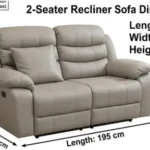 Leather Recliner 2 Seater Sofa - climax-furniture