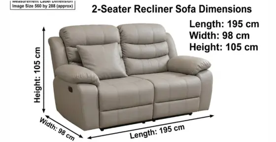 Leather Recliner 2 Seater Sofa - climax-furniture