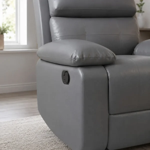 Leather Recliner Armchair - Leg Closeup