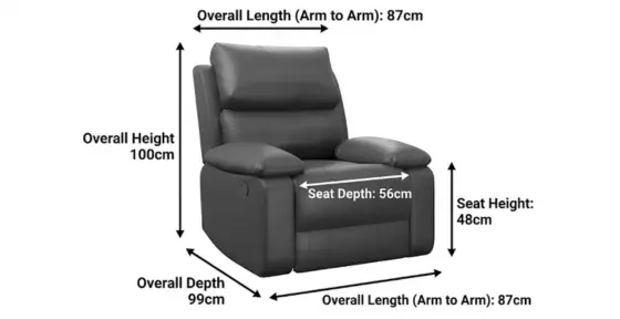 Leather Recliner Armchair - climax-furniture