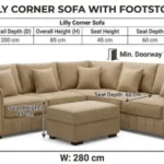 Lilly Corner Seater Sofa-climax-furniture
