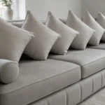 Lilly L shape Sofa - seats and cushion closeup