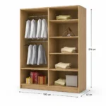 Lyon 180cm Sliding Mirror Wardrobe - Dimension (1)