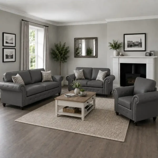 Oakland 3+2+1 Seater Leather Sofa Set