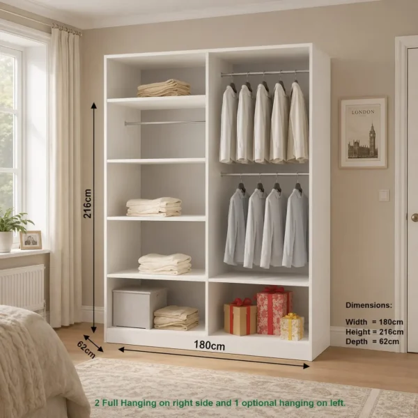 Oslo 180cm Sliding Mirror Wardrobe – Dimension Oslo 180cm Sliding Mirror Wardrobe - Dimension