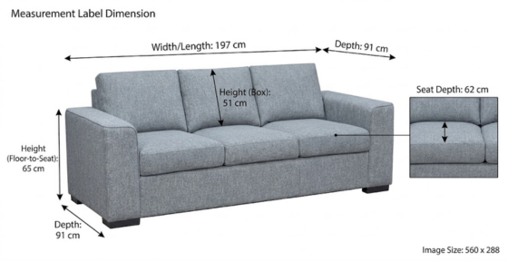 Sloane 3 Seater Sofa - climax-furniture
