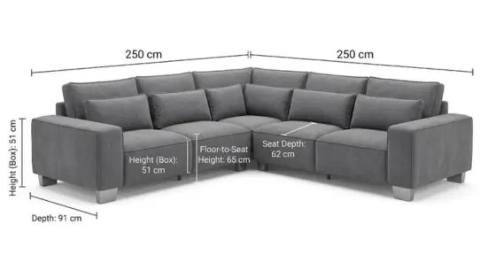 Sloane 5 Seater Corner Sofa - climax-furniture
