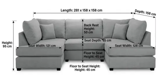 Sloane U Shape Sofa - climax-furniture