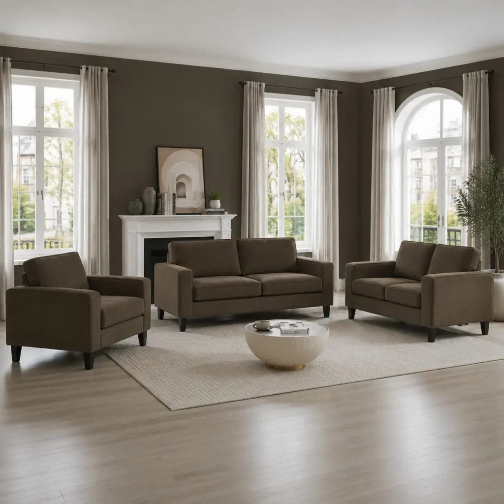 Soho 3+2+1 Seater Velvet Sofa Set