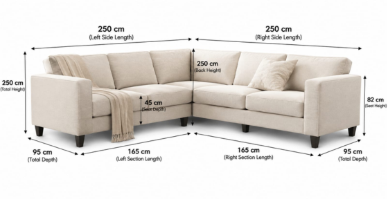 Soho Corner Sofa Dimensions