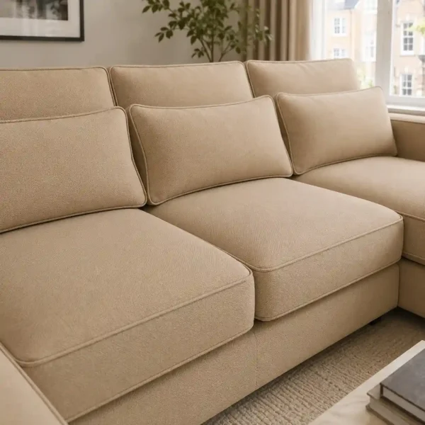 Soho U Shape Vevet Sofa Seats Closeup