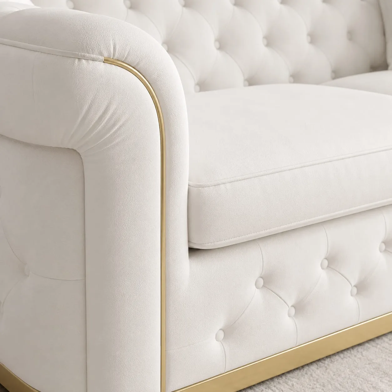 Turkish 3+2+1 Seater Sofa Set | Handmade Chesterfield Style - Image 3