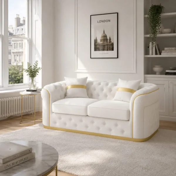 Turkish 2 Seater Sofa | Glamorous Tufted Design