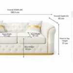 Turkish 2 Seater Sofa Dimensions