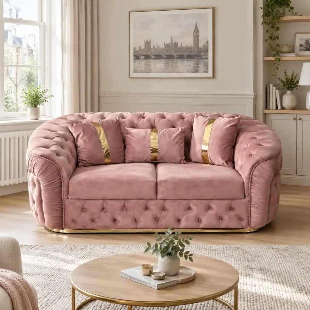 Turkish 2 Seater Sofa in Room Setup