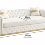 Turkish 3 Seater Sofa Dimensions