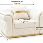 Turkish Armchair Sofa Dimensions