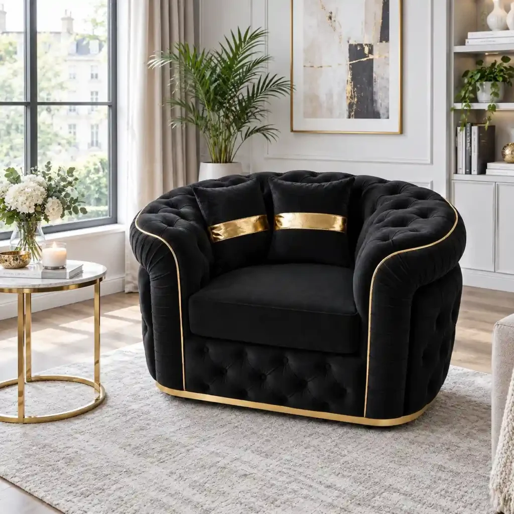 Turkish Armchair Sofa in Room Setup