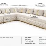Turkish L Shape Sofa Dimensions